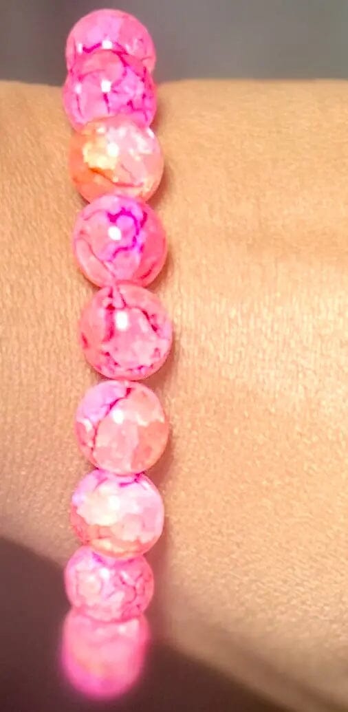 Rosy Vine Beaded Bracelet (1pc) Beaded Bracelets 