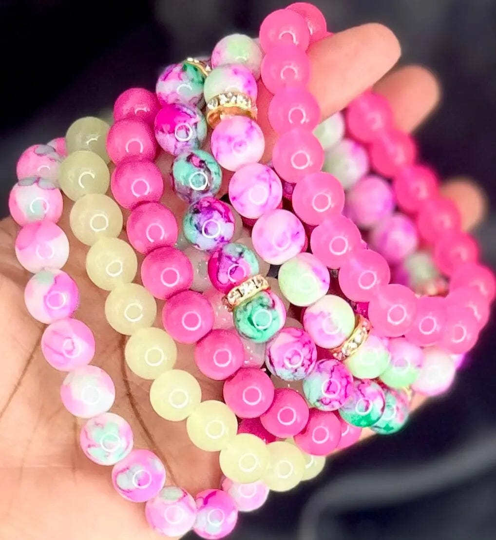 Stacks Beaded Bracelets Stack Bracelet Pink Paradise 