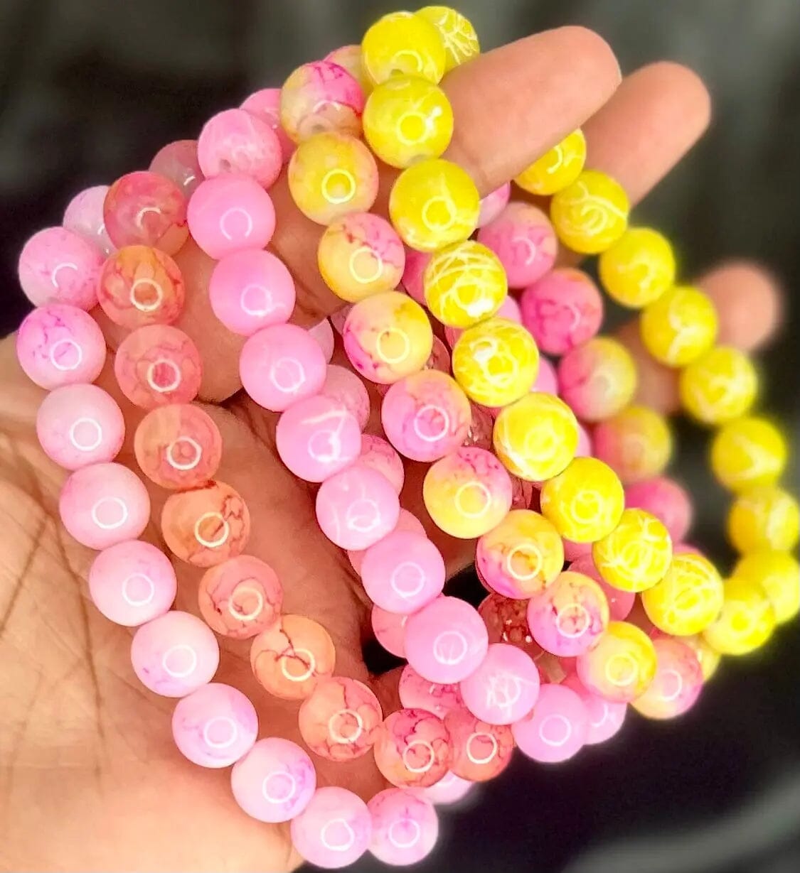 Stacks Beaded Bracelets Stack Bracelet Sunflower 